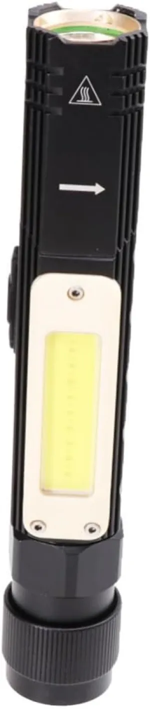 USB Rechargeable Handheld with Head and Magnetic Base Cob for Versatile Lighting Needs for Camping Repairing and Emergency Use
