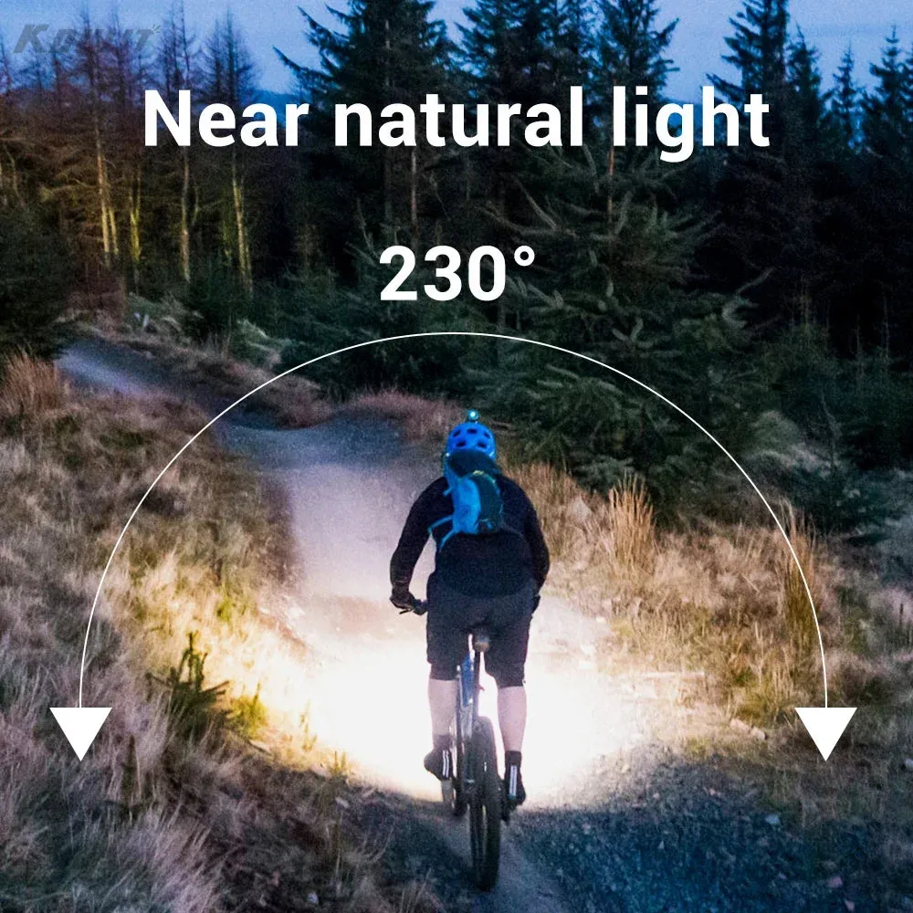 USB Rechargeable LED Headlamp, Sensor Head Torch for Camping, Fishing, Outdoor Activities - Built-in Battery Flashlight