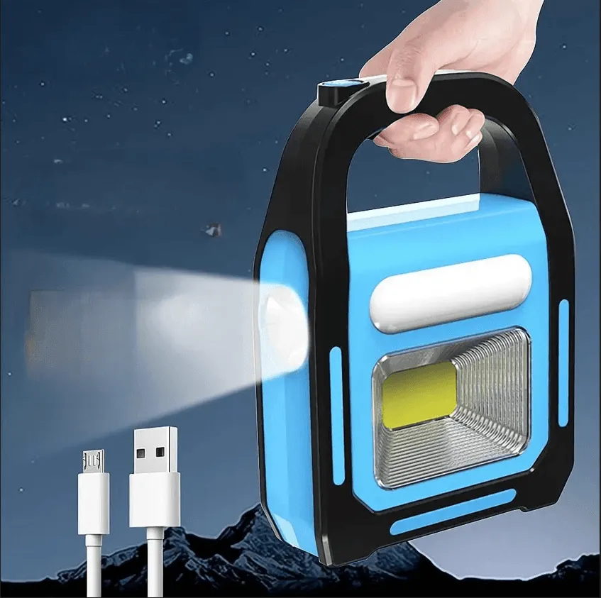 USB Rechargeable Solar Camping Lantern  Power Bank - Portable Outdoor Light
