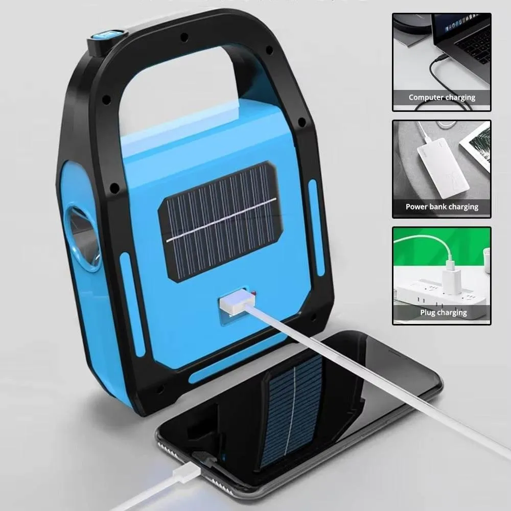 USB Rechargeable Solar Camping Lantern  Power Bank - Portable Outdoor Light