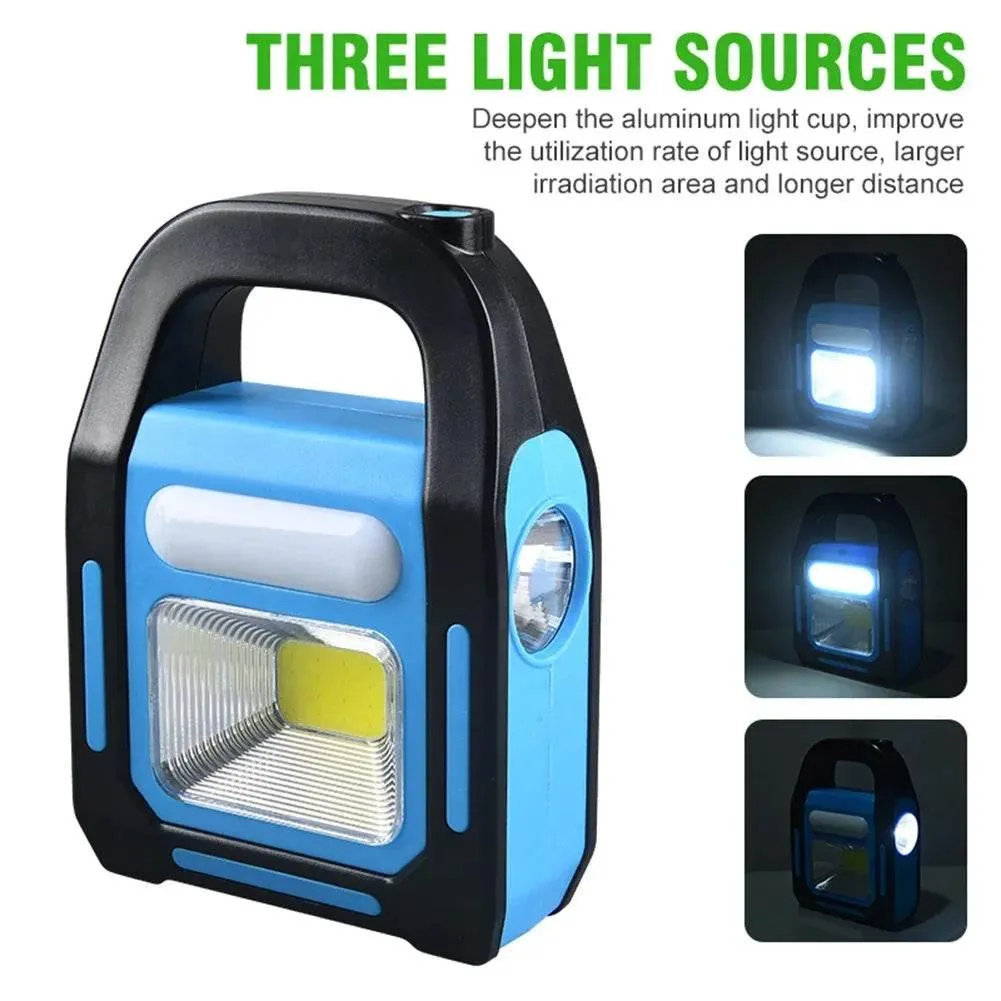 USB Rechargeable Solar Camping Lantern  Power Bank - Portable Outdoor Light