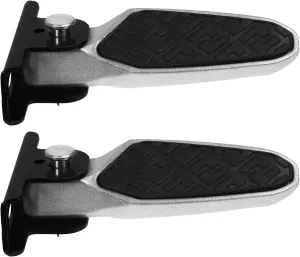 VANZACK Bicycle Rear Pedals Aluminium Foldable Foot Pedals Non-Slip Bicycle Foot Pegs Rear Bicycle Footrest Pedals for Electric Bicycle, Mountain Bicycle, Folding Bicycle