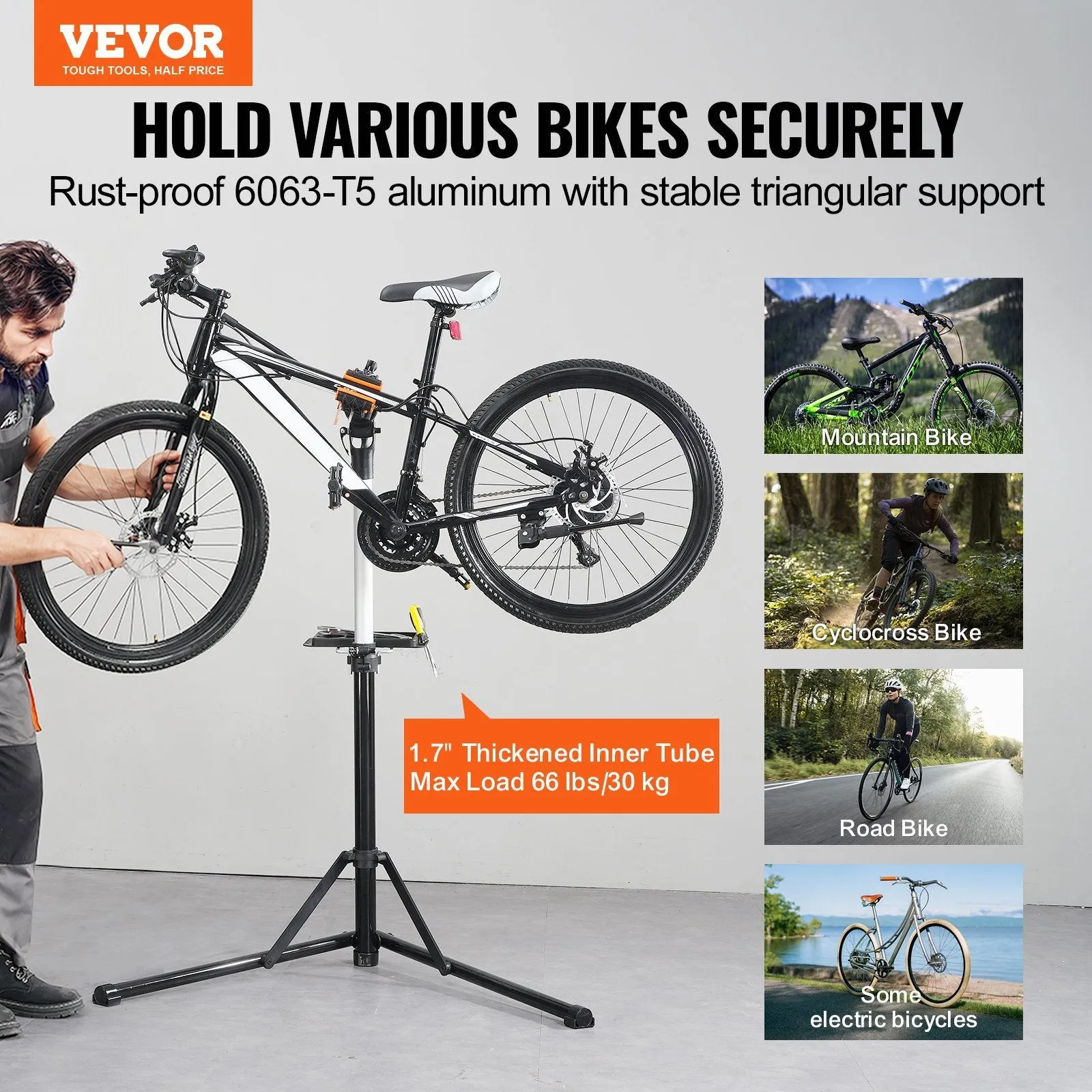 VEVOR Bike Repair Stand Foldable Bike Work Stand for Home