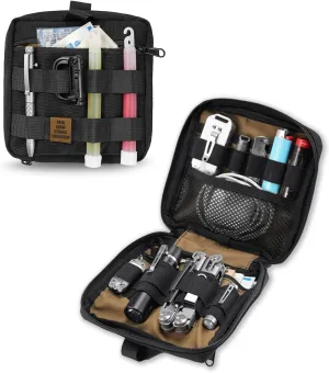 VIPERADE Tactical Admin Pouch - Molle Tool Bag, Utility EDC Organizer, Compact 500D Tool Bag With 2 Clips