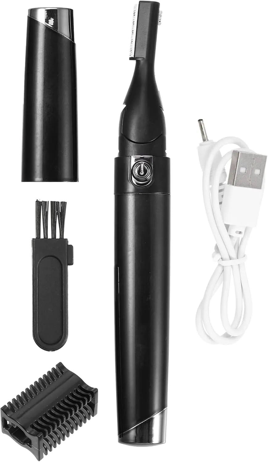VOCOSTE Electric Eyebrow Trimmer, Eyebrow Razor for Women, Eyebrow Hair Trimmer, for Face, Lips, Armpit, Leg, Body, Battery Operated, Portable, Black