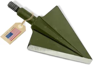 VPA 1 1/8" 2 Blade 200 Grain Left Single Bevel Broadhead, Screw-in, S7 Premium Tool Steel 56-58 Rockwell, 3 Pack, Made in The USA