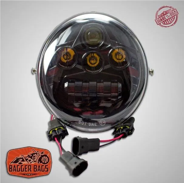 VRSC Davidson V-ROD Value-for-money HEADLIGHT BLACK Prompt response - VROD Harley DAYMAKER LED