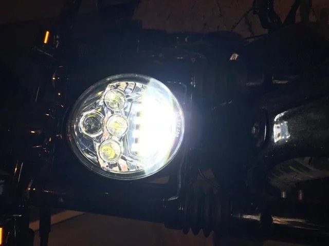 VRSC Davidson V-ROD Value-for-money HEADLIGHT BLACK Prompt response - VROD Harley DAYMAKER LED