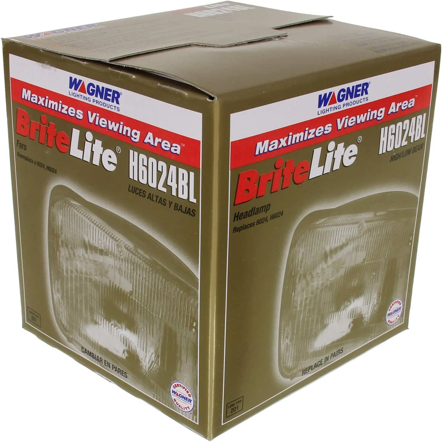 Wagner BriteLite H6024BL Headlight Box of 1