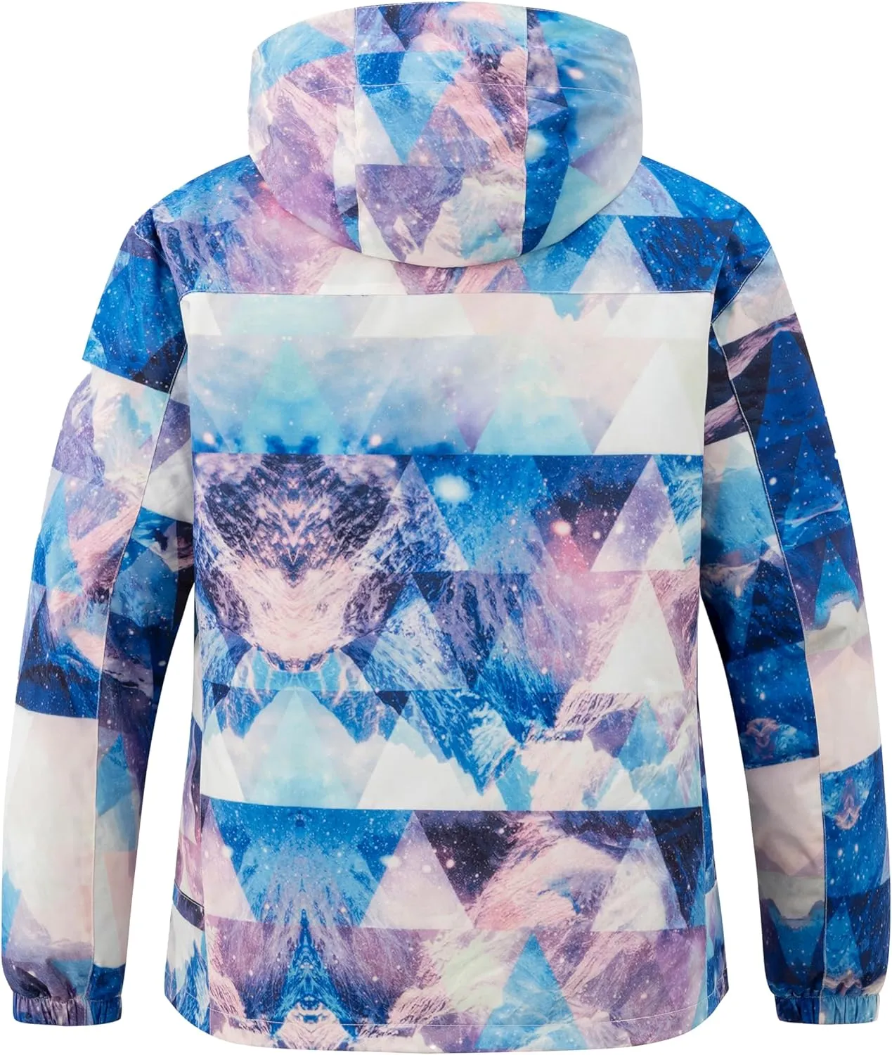 wantdo Women's 3 in 1 Plus Size Winter Coats Waterproof Ski Jacket Hooded Snowboarding Jacket