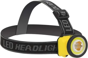 Warner Manufacturing 11265 160/70 Lumen 3W LED Headlamp Bull Dog, Dual-Strap / 160, Yellow
