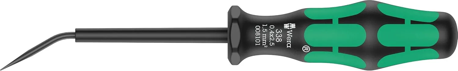 Wera - 05008101001 - Actuation Tool for Terminal Blocks, 338 Actuation Tool for Terminal Blocks (Spring Cages), 0.4 x 2.5 x 81 mm