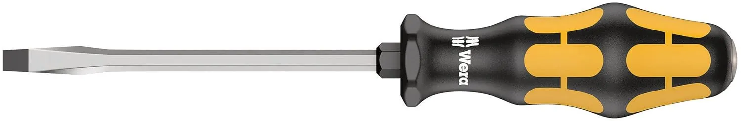 Wera 05018268001 Kraftform Plus 932 A Slotted Screwdriver, 9mm Head, 6" Blade Length