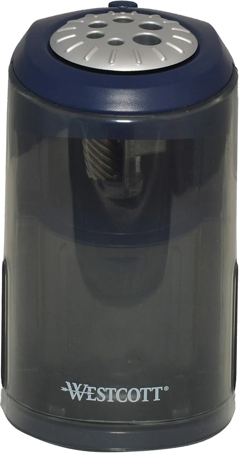 Westcott Heavy Duty School/Classroom Pro Electric Pencil Sharpener, Blue