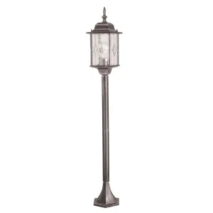Wexford 1 Light Pillar Lantern  | Black/Silver