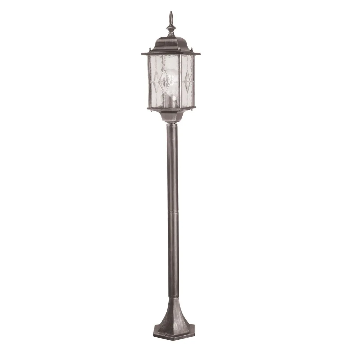 Wexford 1 Light Pillar Lantern  | Black/Silver
