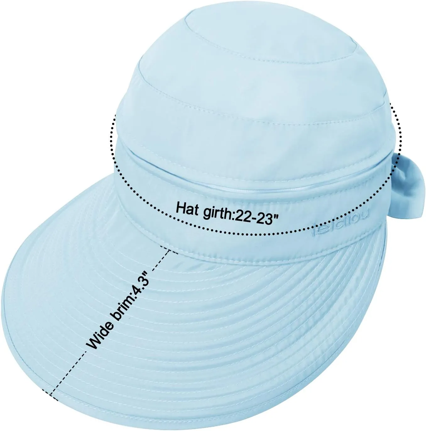 Wide Large Brim Sun Hat Summer UV Protection Thin Hat 2 in 1 Beach Sun Hat