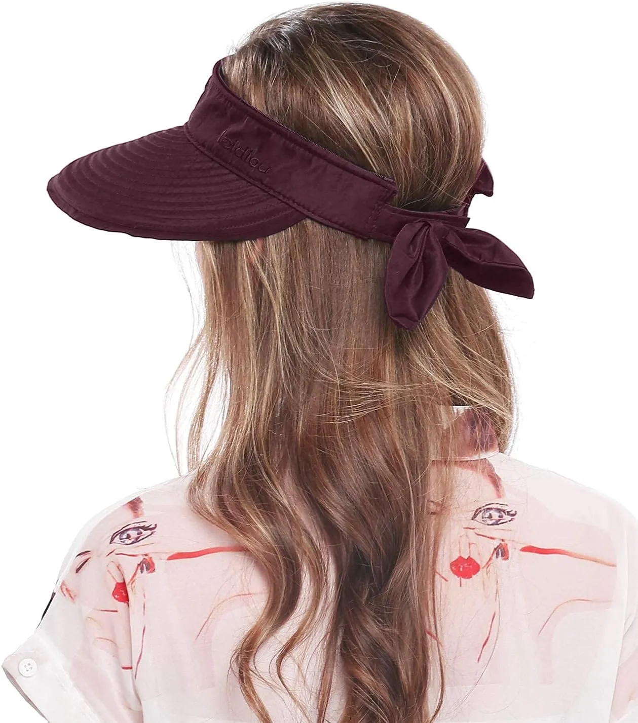 Wide Large Brim Sun Hat Summer UV Protection Thin Hat 2 in 1 Beach Sun Hat