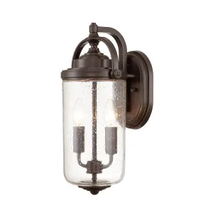 Willoughby 2 Light Wall Lantern | Oil Rubbed Bronze