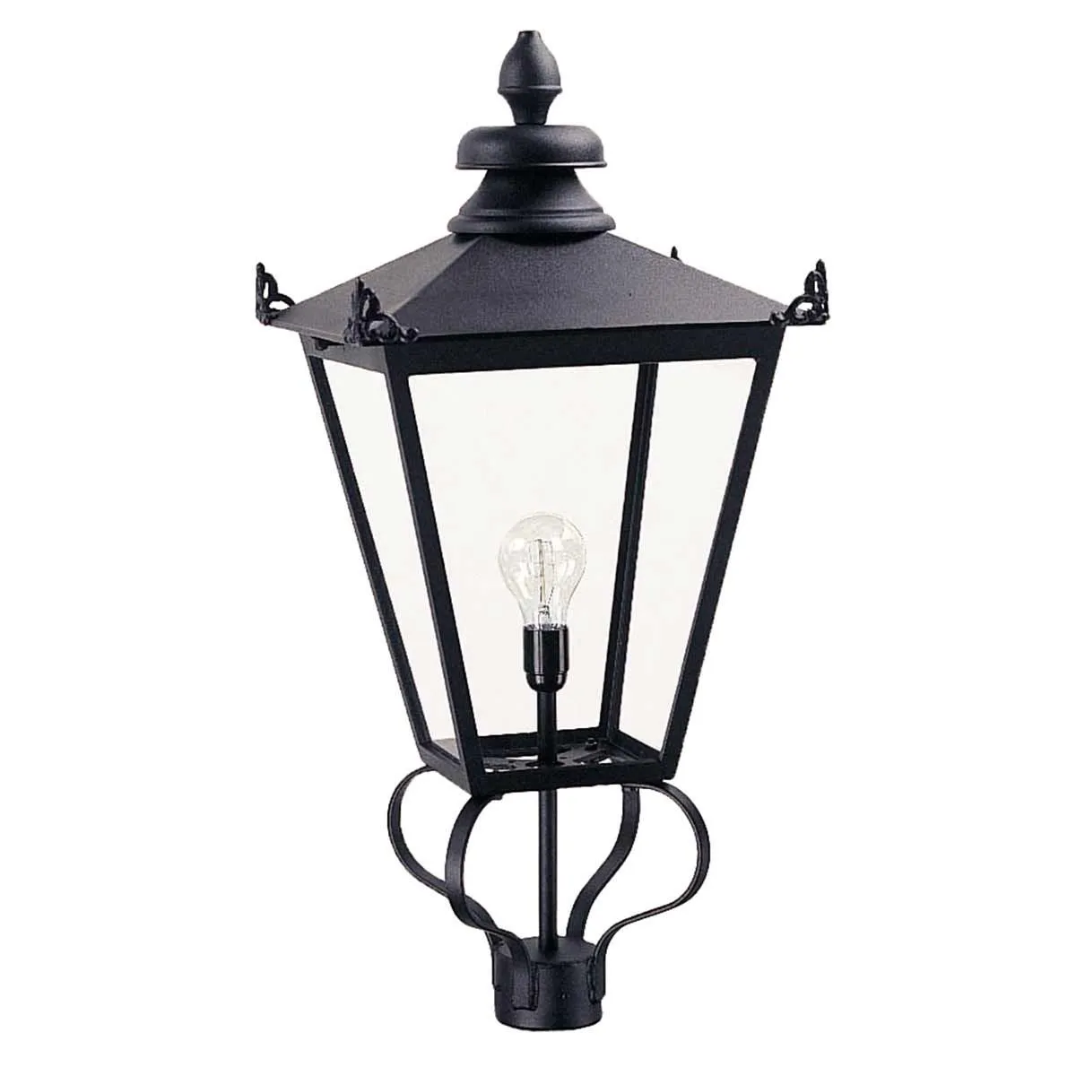 Wilmslow 1 Light Lantern (Head Only)  | Black