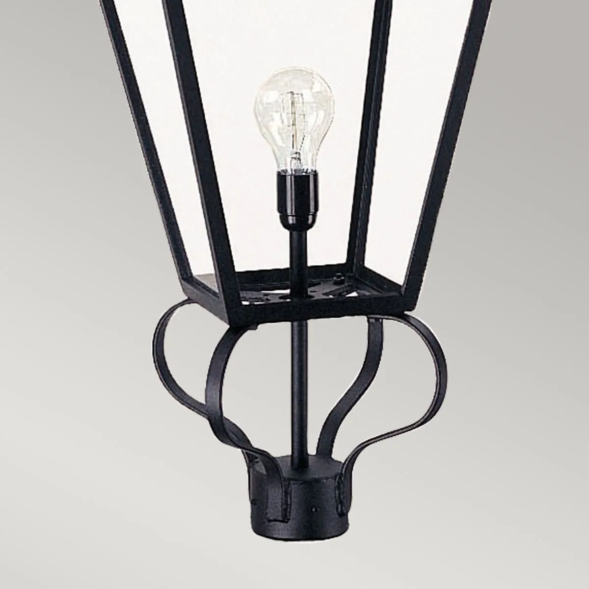 Wilmslow 1 Light Lantern (Head Only)  | Black
