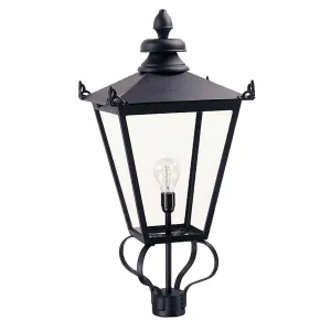 Wilmslow 1 Light Lantern (Head Only)  | Black