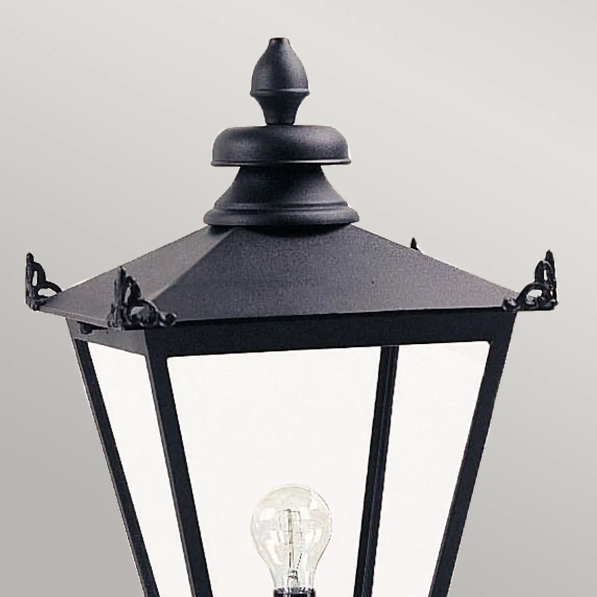 Wilmslow 1 Light Lantern (Head Only)  | Black