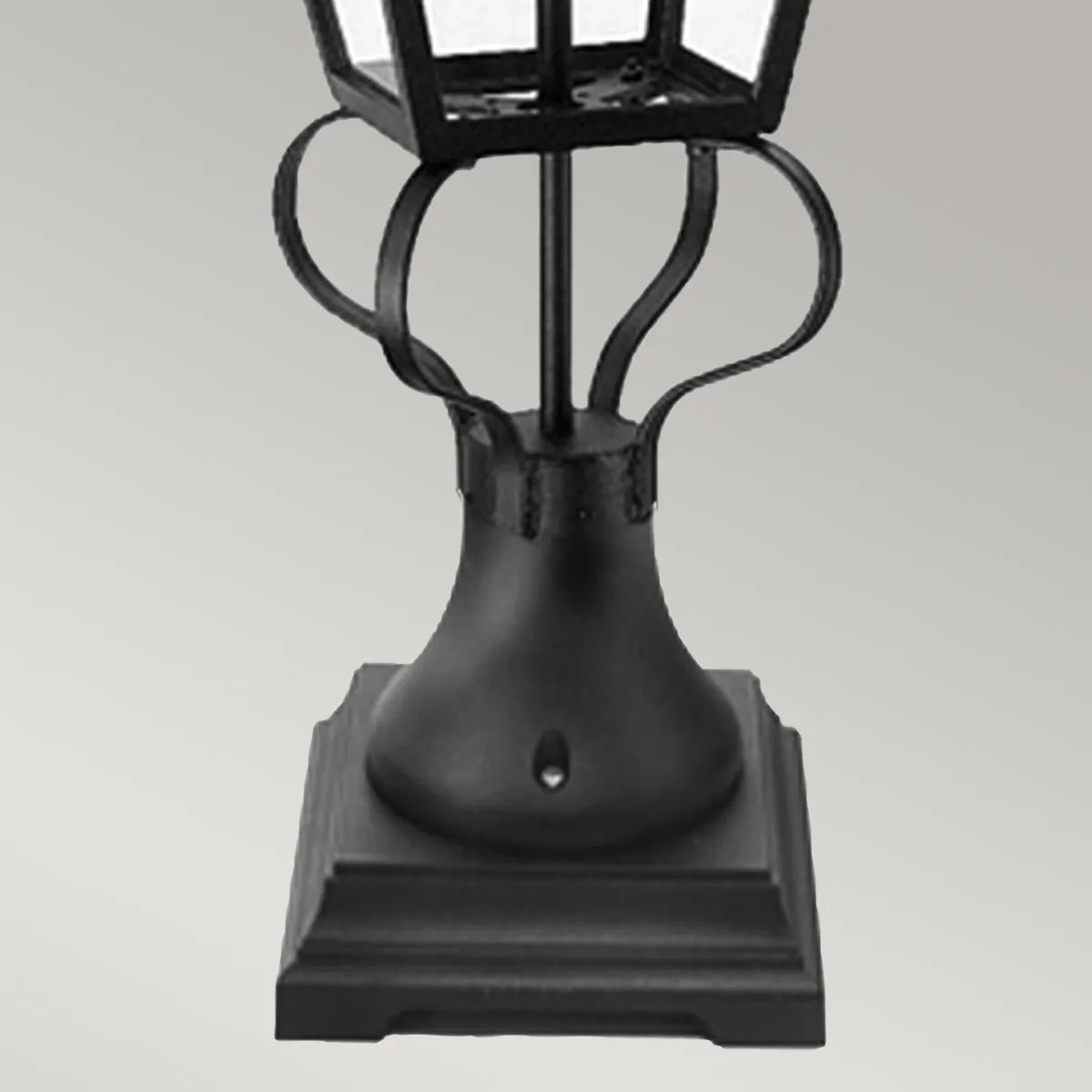 Wilmslow 1 Light Pedestal Lantern  | Black