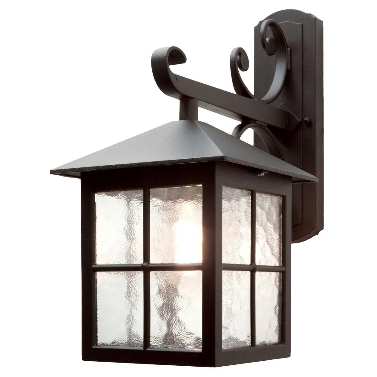 Winchester 1 Light Wall Down Lantern | Black