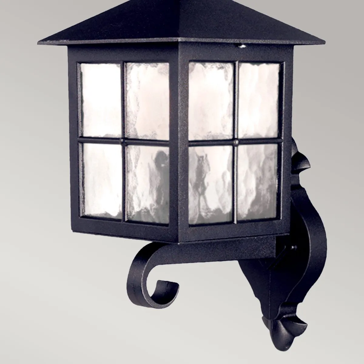 Winchester 1 Light Wall Up Lantern | Black