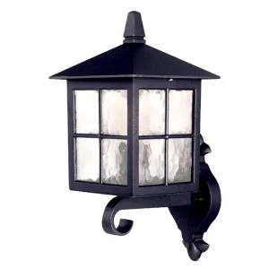 Winchester 1 Light Wall Up Lantern | Black
