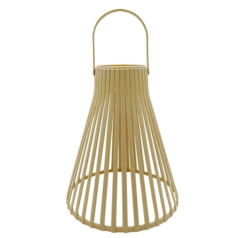 with Outdoor Solar Natural Lantern Handle Patio Light Outdoor for Bamboo Mystery sale Solar Competitive Yard Light Rattan Waterproof Pathway Hanging Lawn