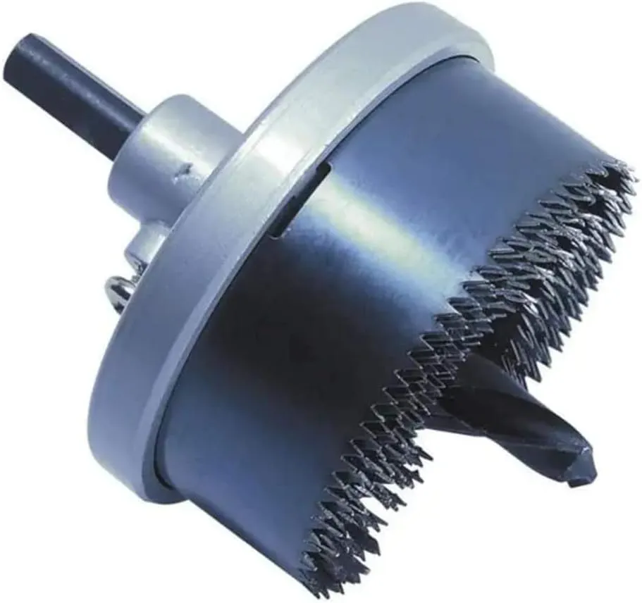 wolfcraft Standard Hole Saw Set 7 Pcs. with Metal Body I 2164000 I Saw with 7 Quick-Change Blades, Ø 25-62 mm, Cutting Depth 23 mm