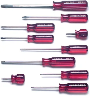 Wright Tool 9476 Screwdriver Set with Pouch (10-Piece)