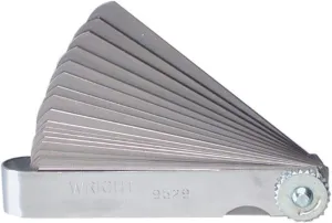 Wright Tool 9529 Feeler Gauge 25 Blade Metric