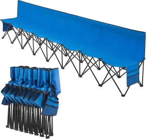 Yaheetech Foldable Sideline Bench 600D Oxford Double Layer Fabric