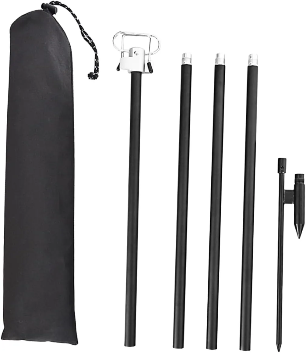 Yardwe Adjustable Camping Lantern Hook 2-in-1 Light Bracket Rack for Solar Lights Outdoor Fishing Hiking