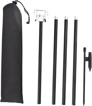 Yardwe Adjustable Camping Lantern Hook 2-in-1 Light Bracket Rack for Solar Lights Outdoor Fishing Hiking