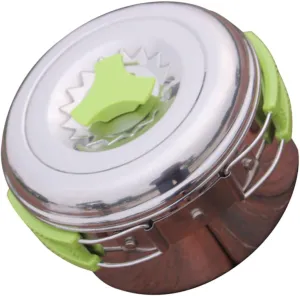 Yardwe Compact Camping Cookware Portable Pot Set for 1-3 People Non-Stick Skillet Plastic Handle Outdoor Camping Accessory