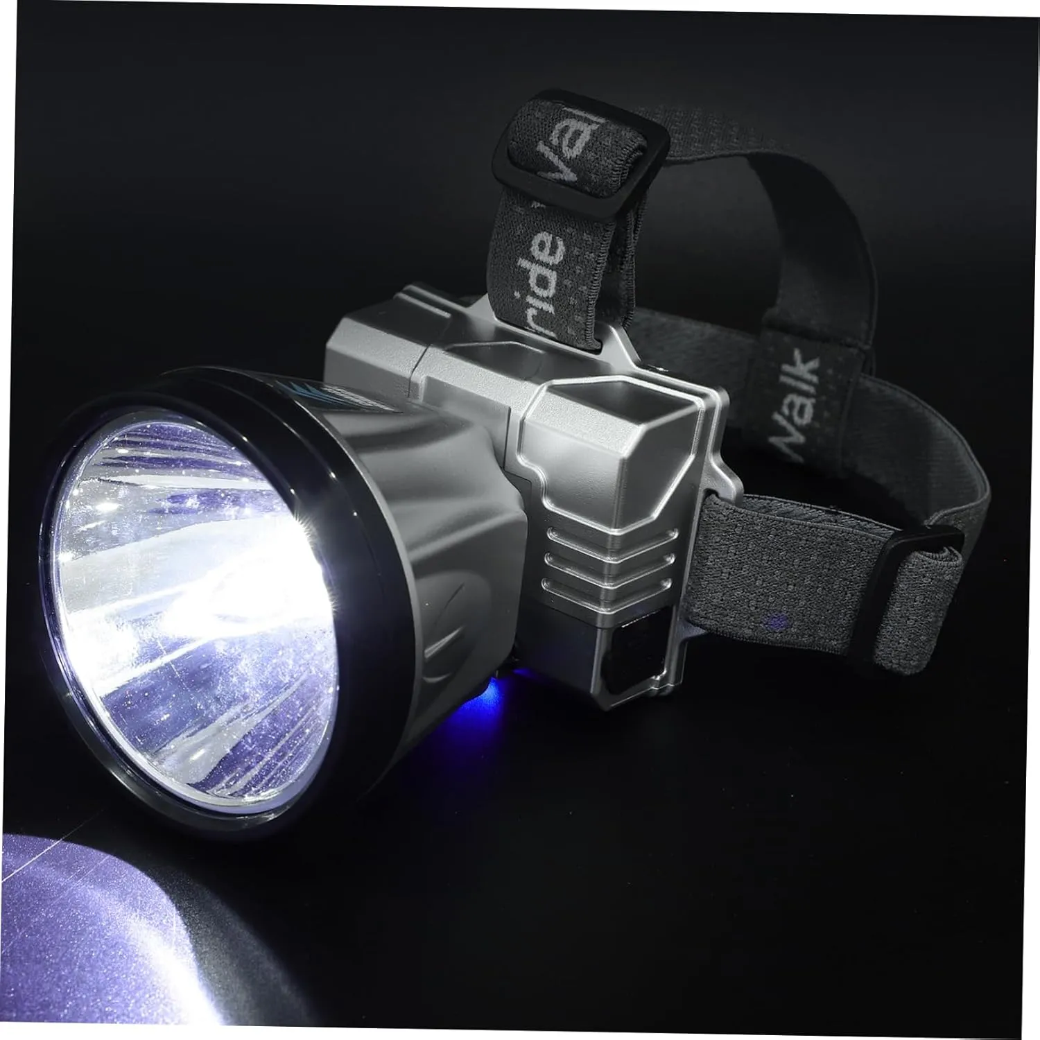 Yardwe Led Headlamp Flashlight Rechargeable Battery 1200mah*2 for Headband Outdoor Activities Cycling