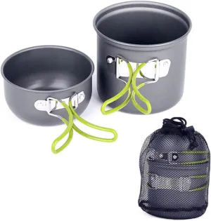 YARNOW 1set Folding Camping Pot Portable Cooking Utensils for Outdoor Hiking Travel Cooking Supplies High-Temperature Resistance for Camping Enthusiasts