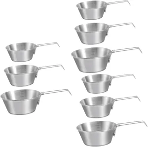 YARNOW 3sets Stainless Steel Camping Bowl Set Compact Collapsible Bowl with Handle for 3pcs*3