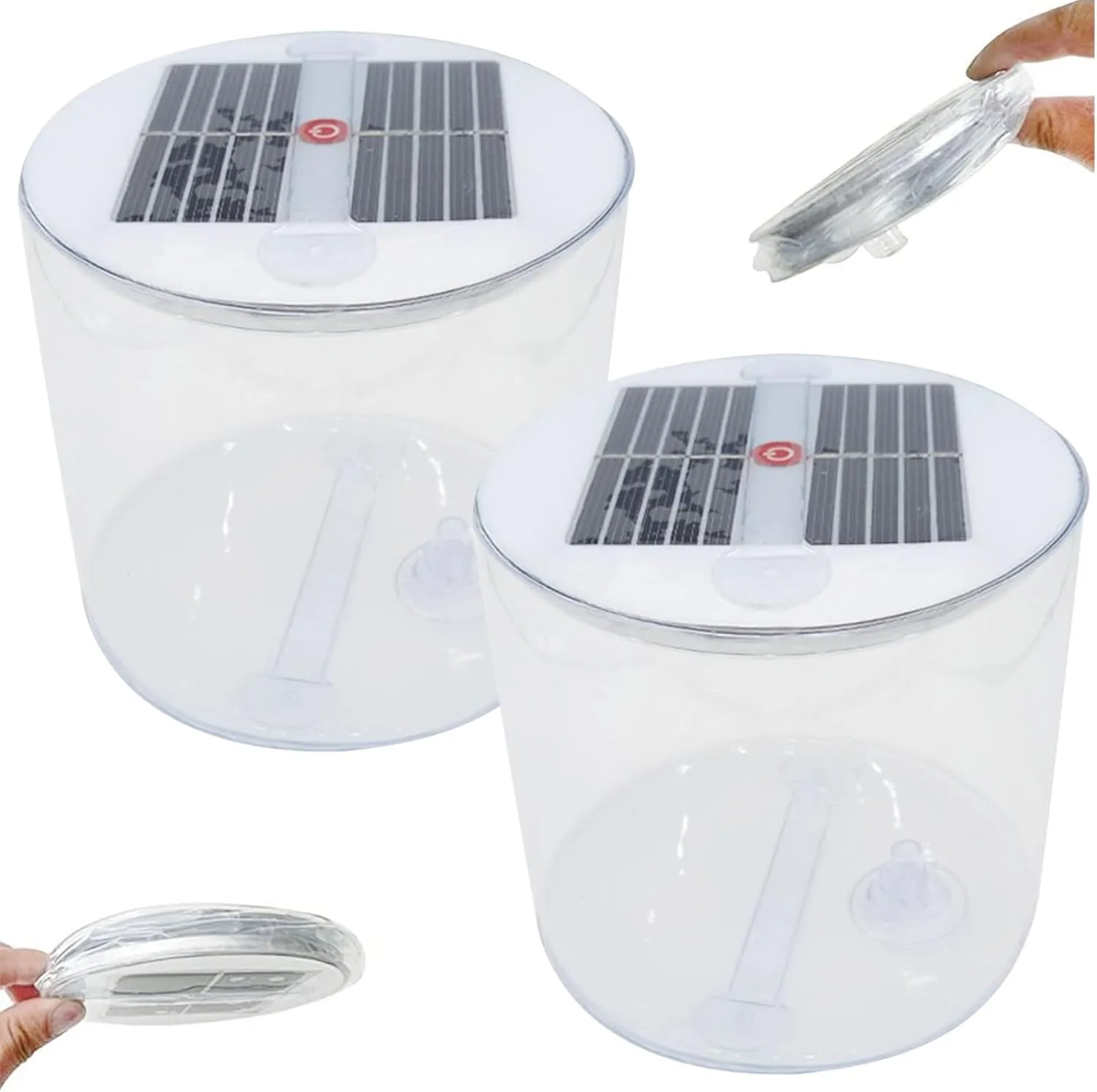 Yeory Solar Camping Lantern, 2PCS LED Tent Folding Lantern, Foldable Solar Lamp with Handle, Solar Camping Light, LED Lamp Outside