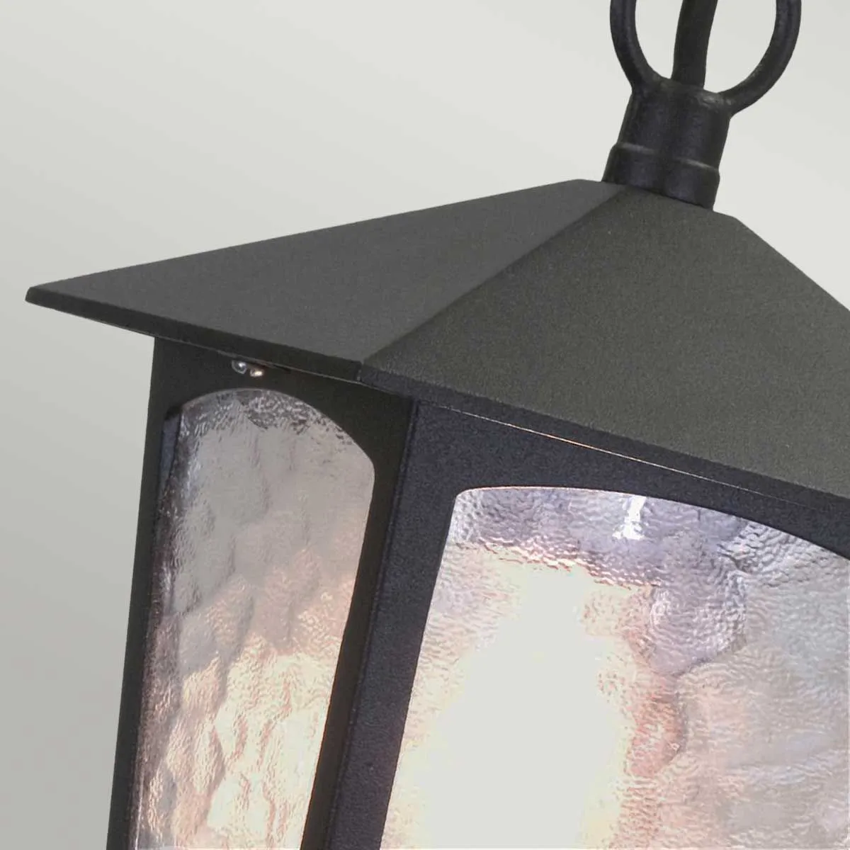 York 1 Light Porch Chain Lantern | Black