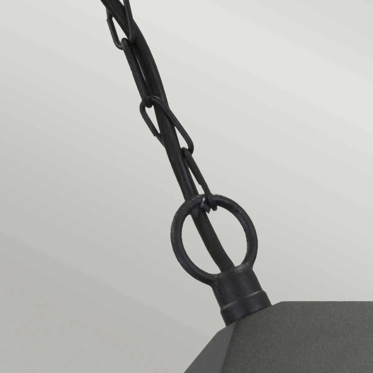 York 1 Light Porch Chain Lantern | Black