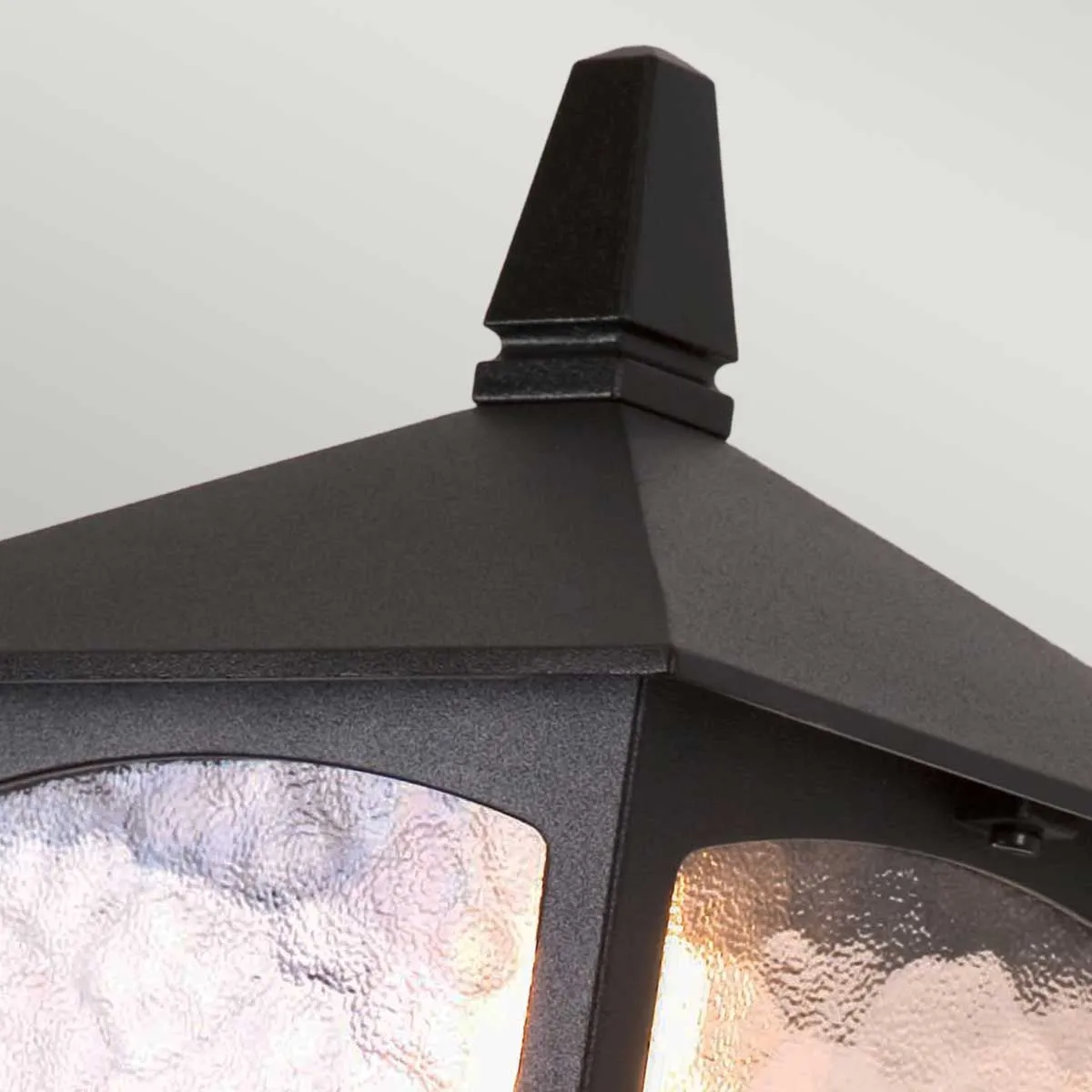 York 1 Light Wall Up Lantern | Black