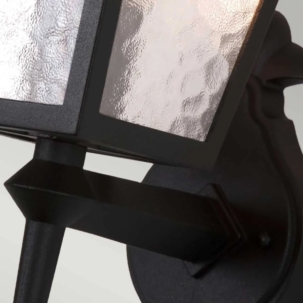 York 1 Light Wall Up Lantern | Black