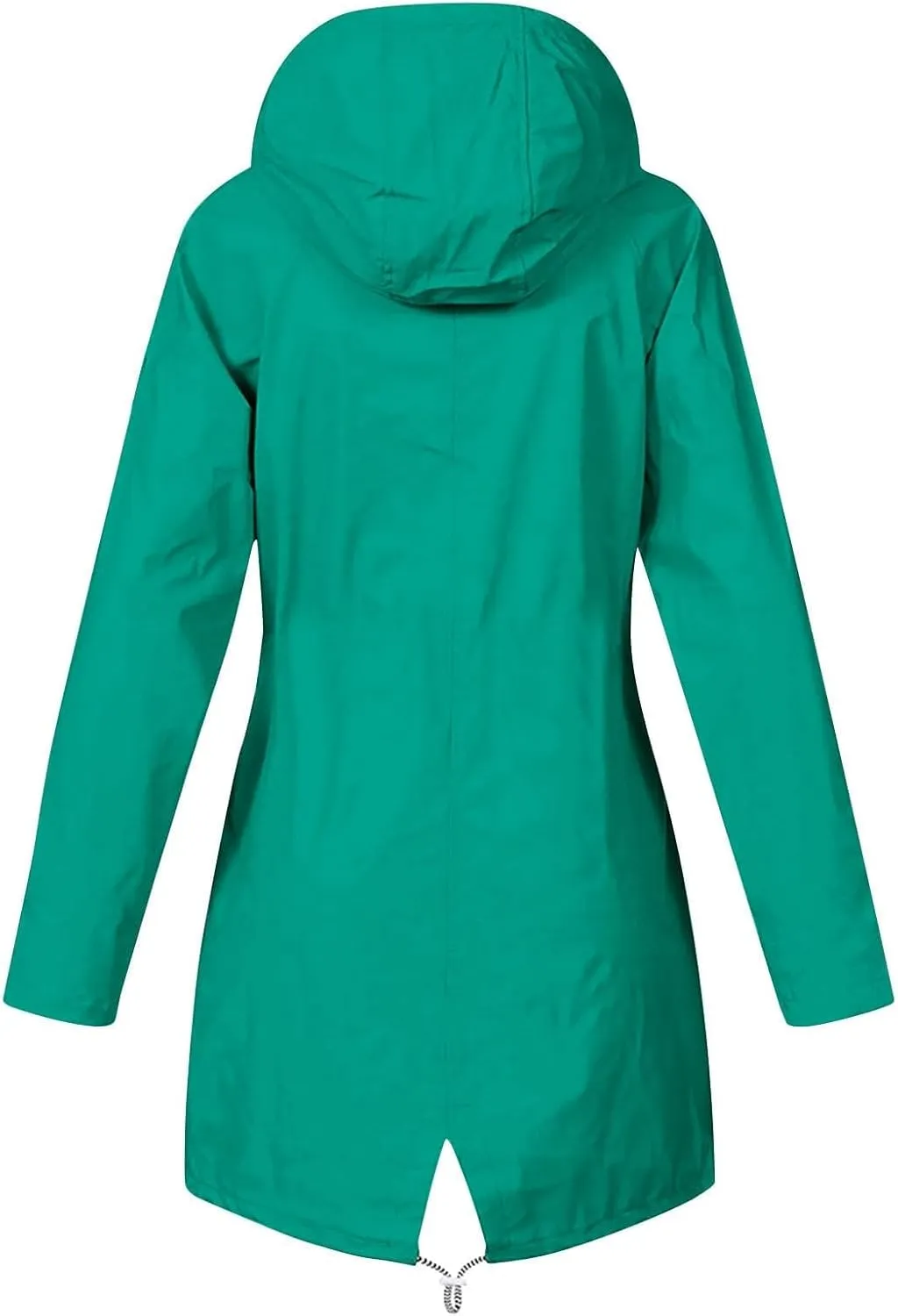 ZEFOTIM Raincoat for Women with Hood Waterproof Light Weight Casual Raincoat with Pockets Zip Up Hiking Jackets Clothes